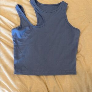SHEIN Navy Ribbed Tank Top